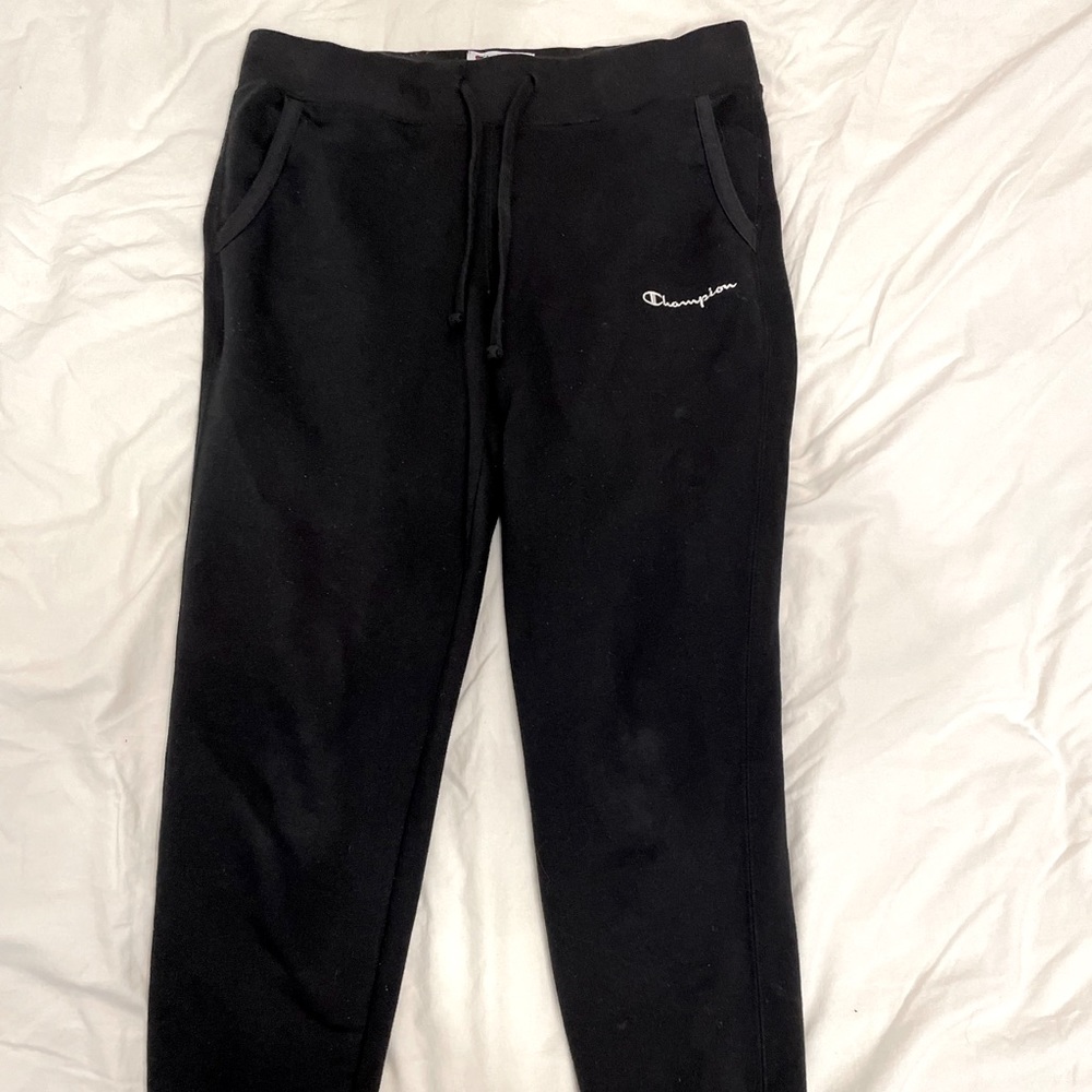 Black champion jogger sweatpants